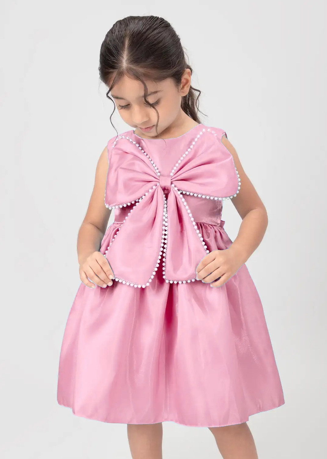 Image of Maruti Creation Baby Girls Midi /Knee Length Casual Dress