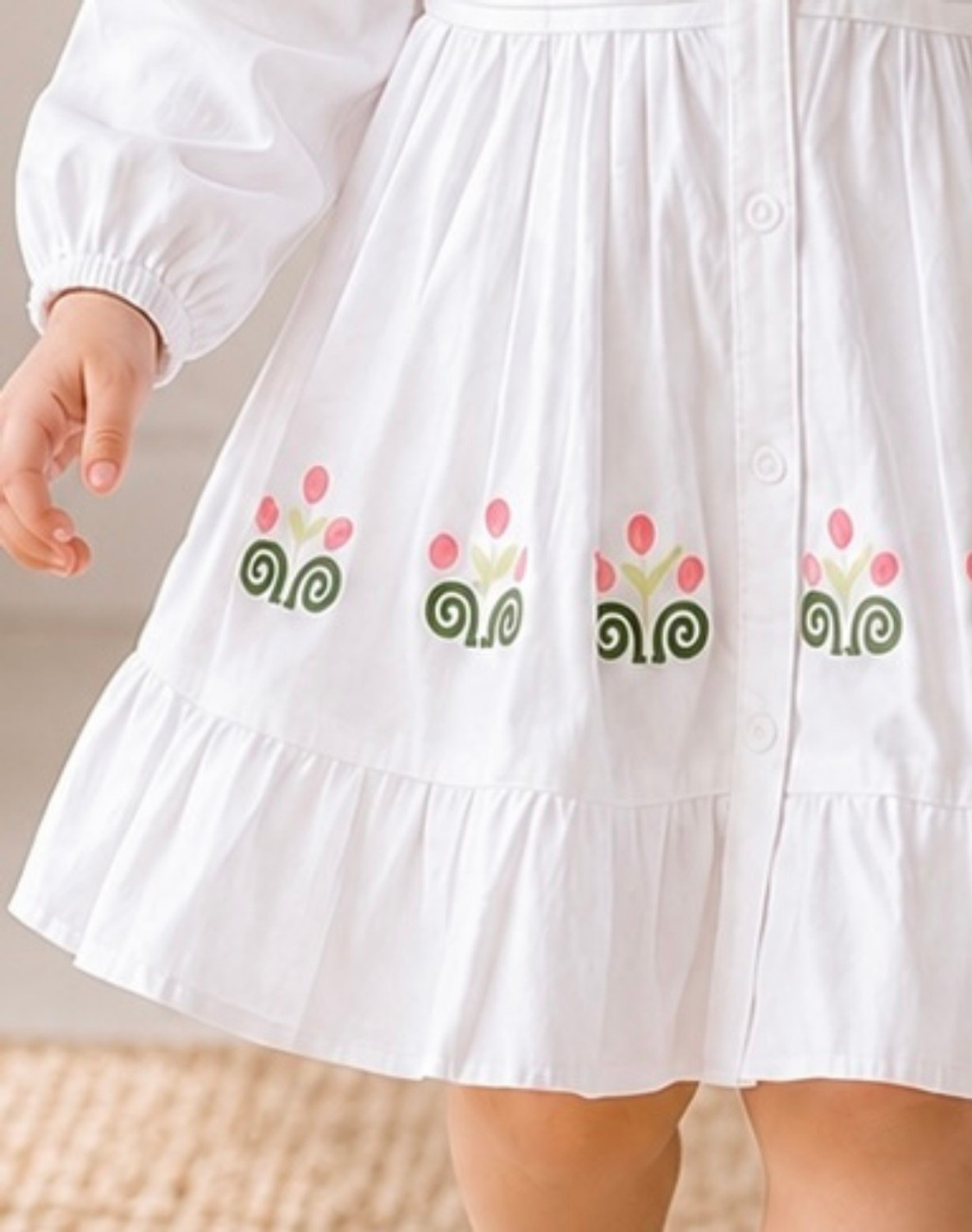 Image of MANN O SALWA FASHION Indi Baby Girls Above Knee Casual Dress