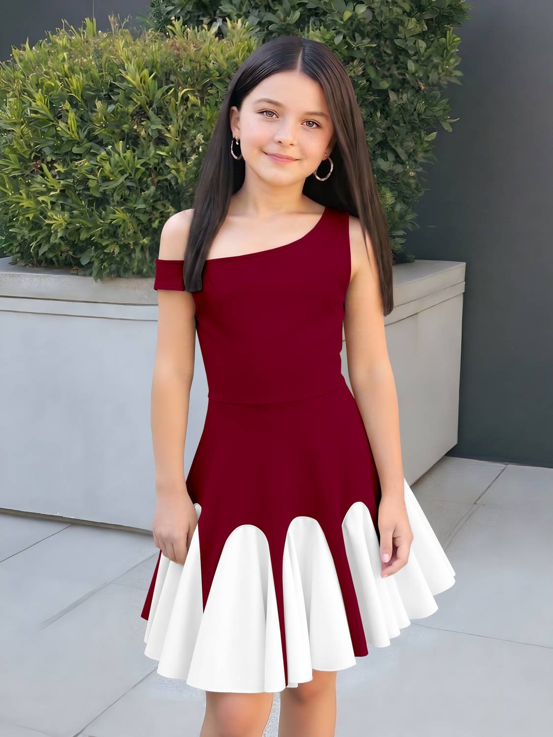 Aradhna Tex Girls Above Knee Party Dress
