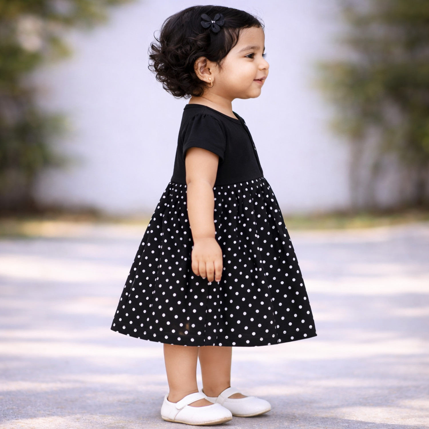 Image of babeezworld Baby Girls Midi /Knee Length Casual Dress