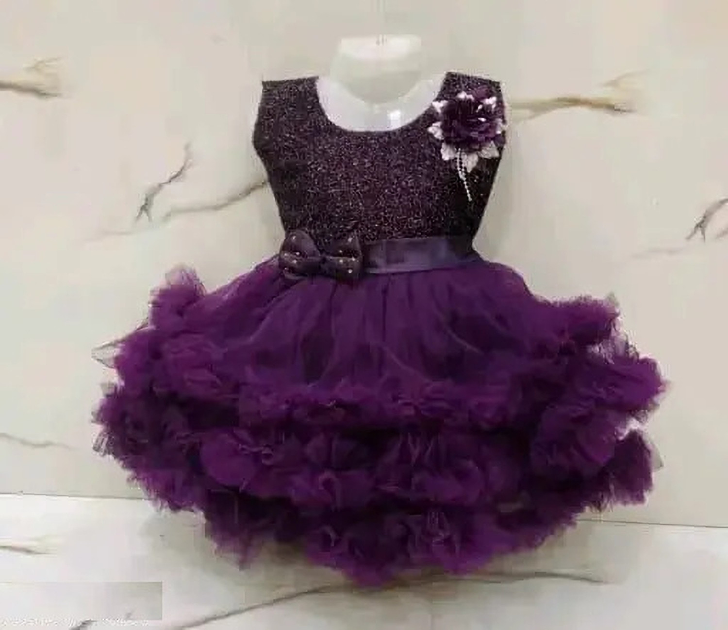 Image of FASHIONMART Baby Girls Above Knee Party Dress