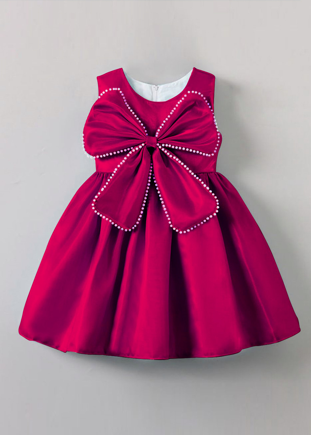 Image of DHARMIKAAY TRENDZ Indi Girls Midi /Knee Length Festive /Wedding Dress