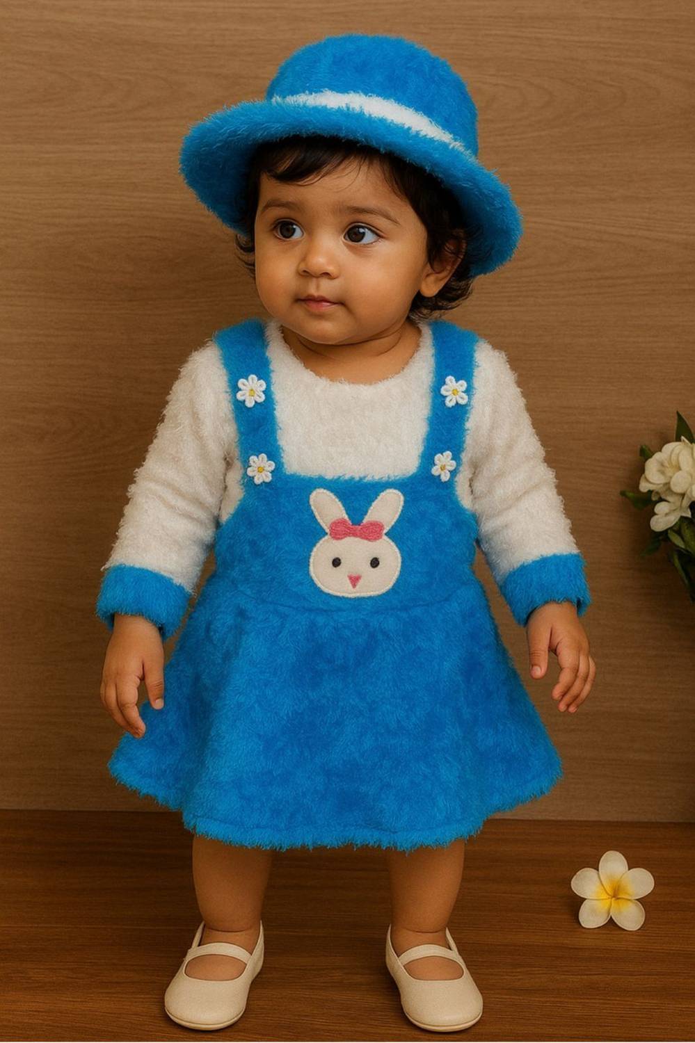 socho samjo Baby Girls Calf Length Casual Dress