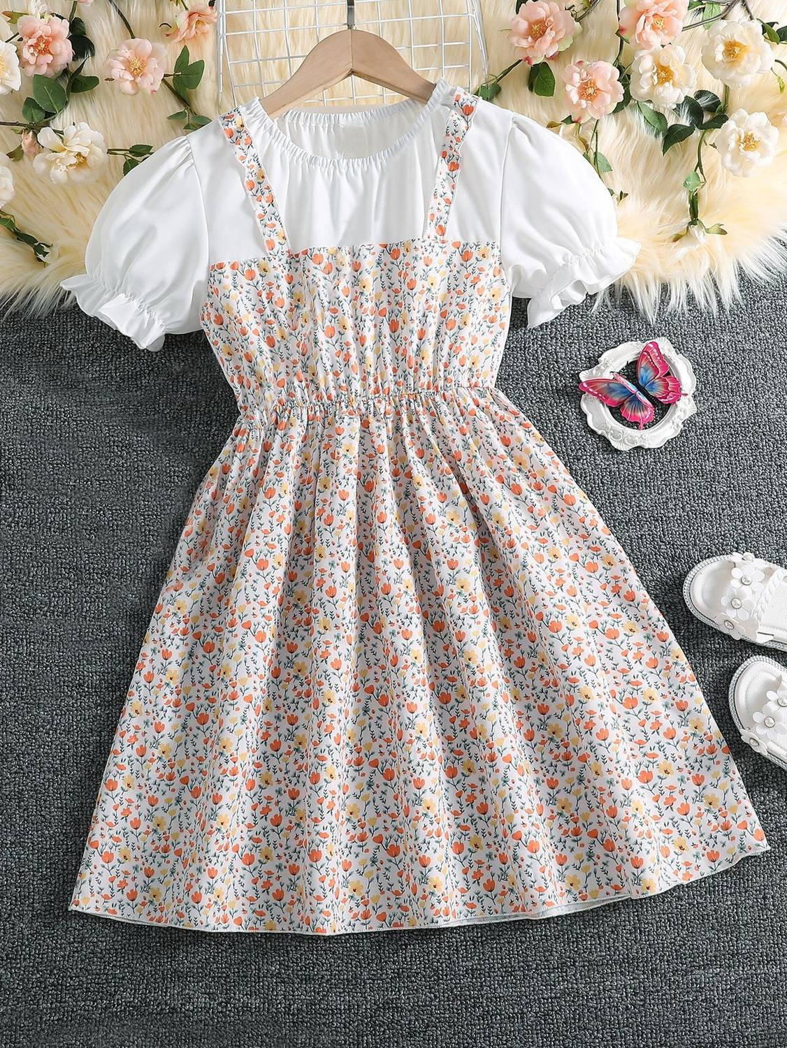 botgo Girls Above Knee Party Dress