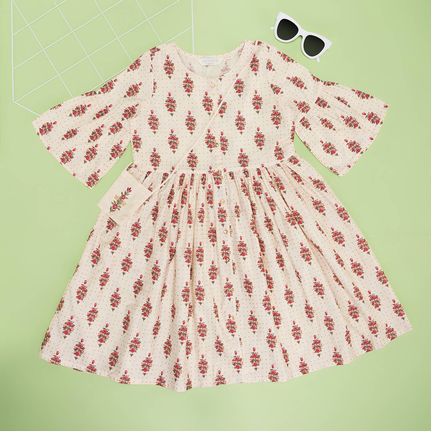 Akkriti by Pantaloons Girls Midi/Knee Length Festive/Wedding Dress