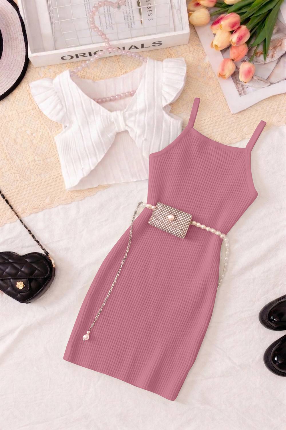 Aradhna Tex Girls Midi/Knee Length Casual Dress