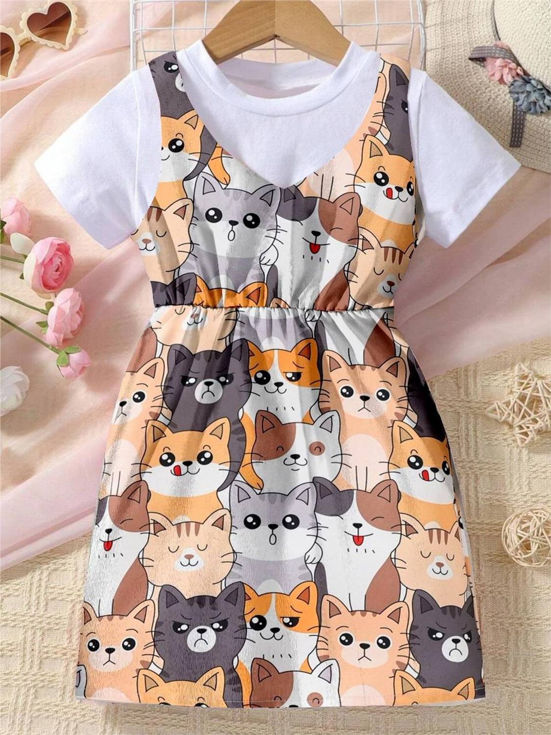 botgo Girls Above Knee Casual Dress