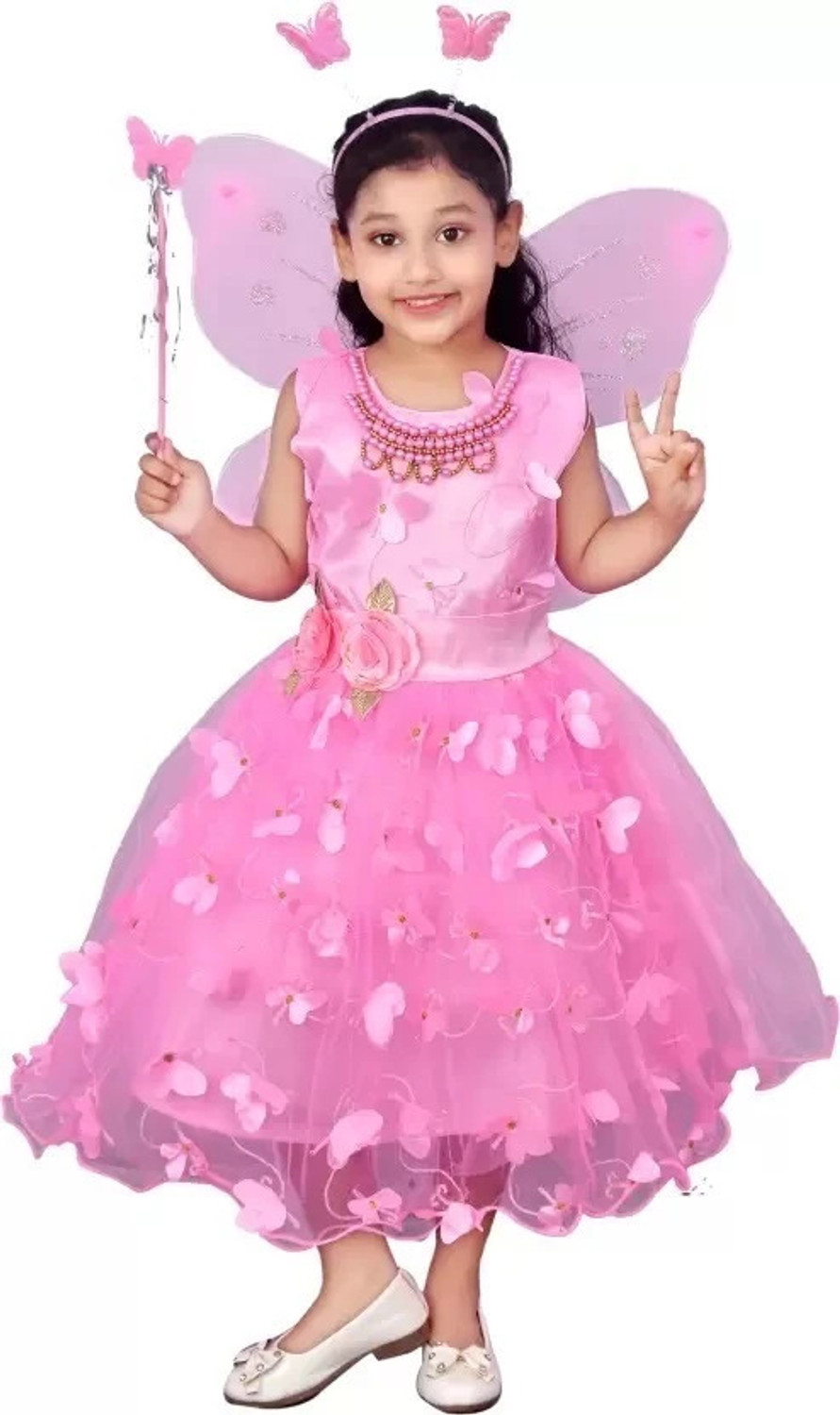 Image of STUMBLE FASHION Baby Girls Calf Length Festive /Wedding Dress