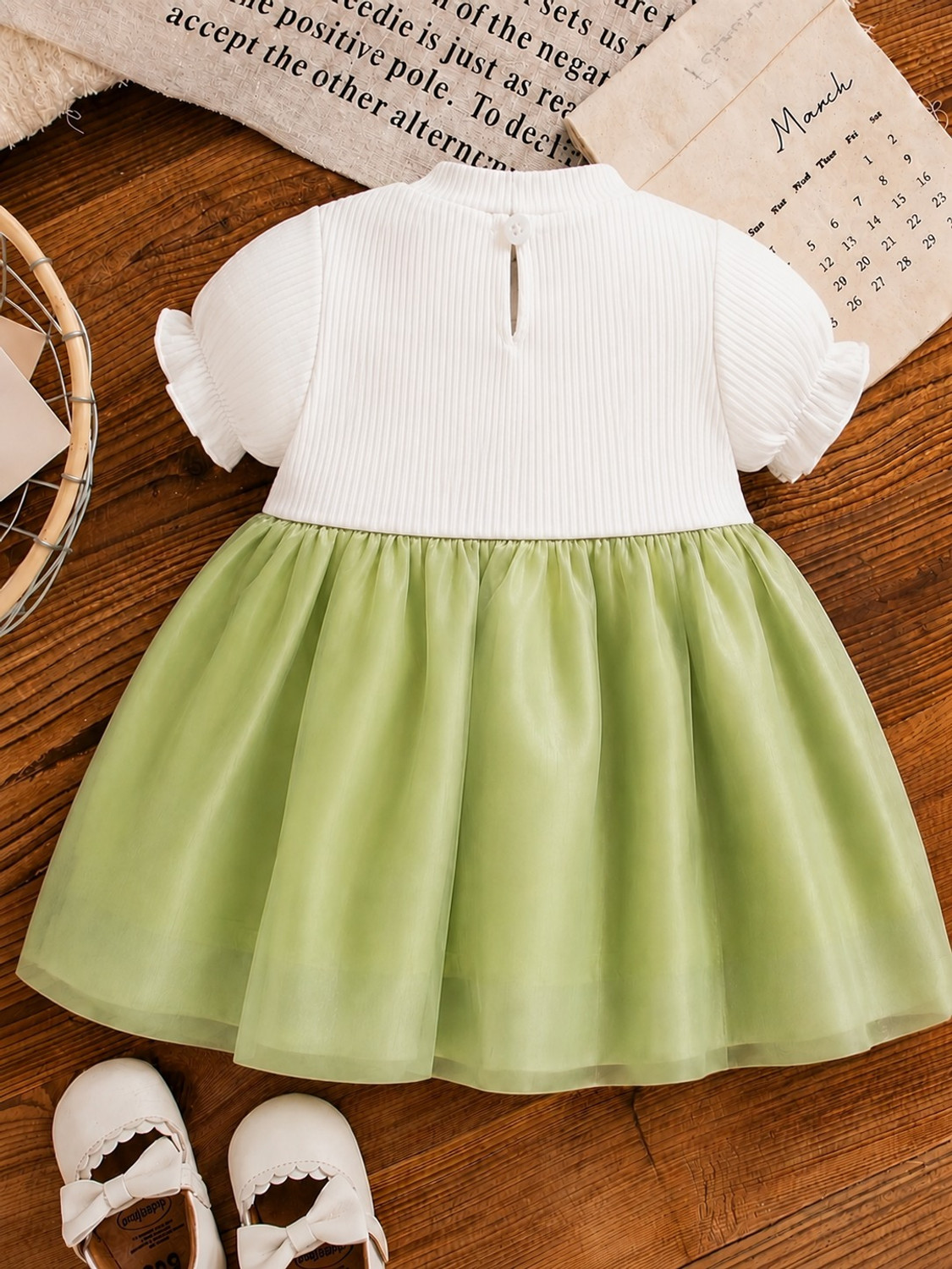 Image of GESICA FASHION Baby Girls Below Knee Party Dress