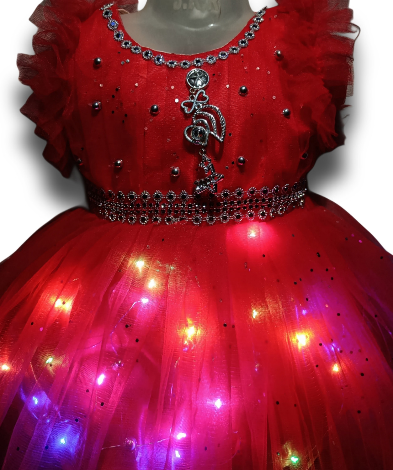 Image of Rayhanfashion Baby Girls Above Knee Party Dress