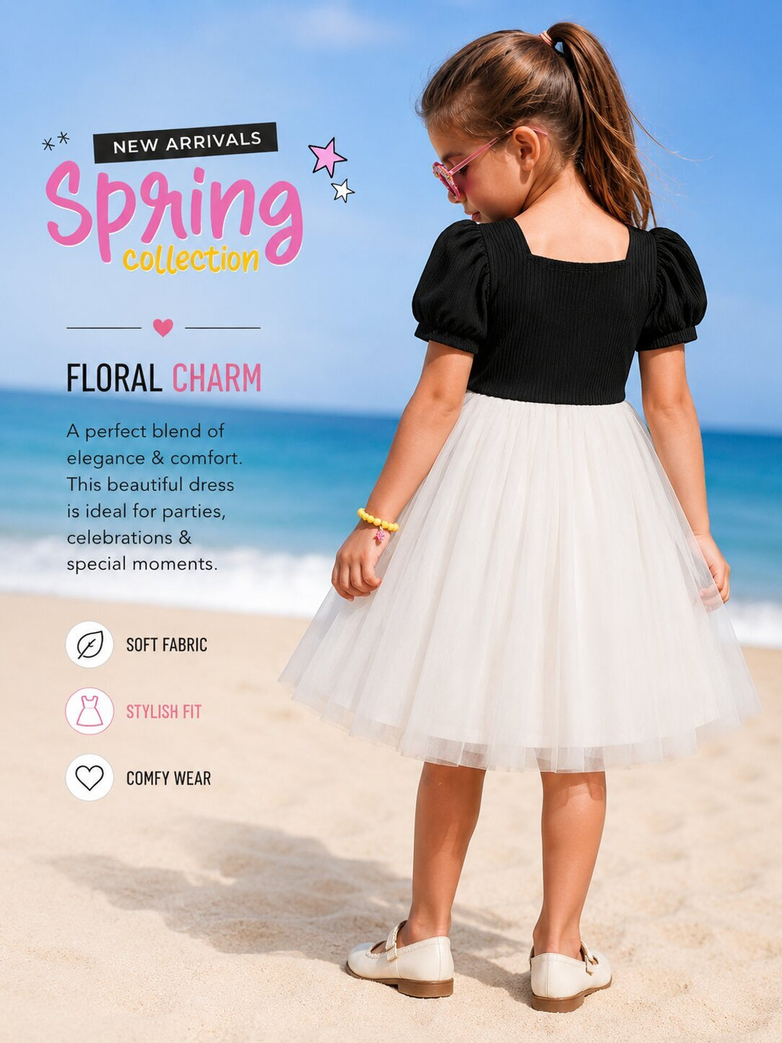 Image of mayara fashion Girls Midi /Knee Length Party Dress