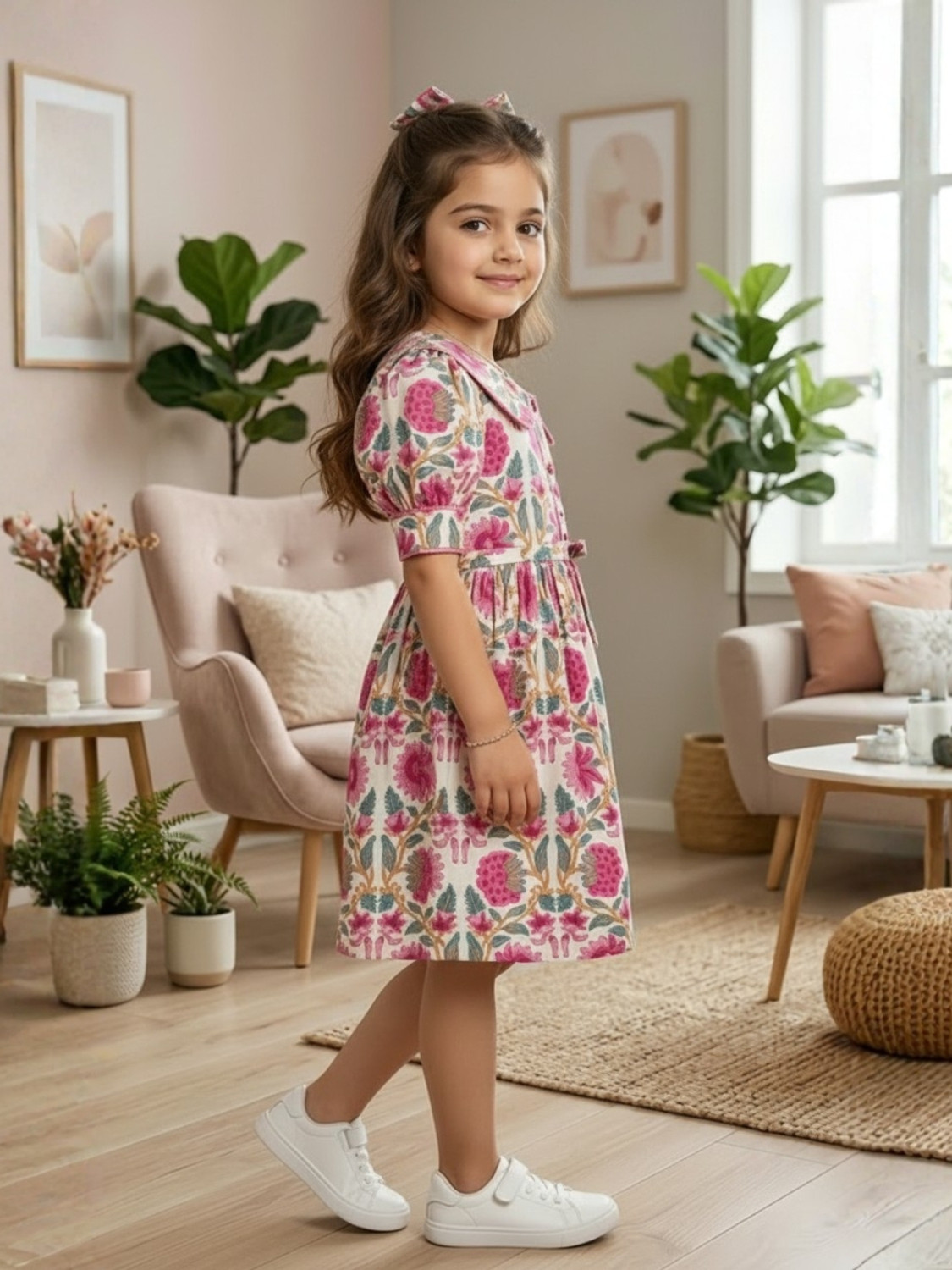 Image of Superminis Indi Girls Midi /Knee Length Casual Dress