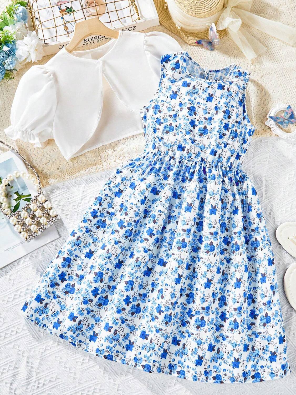 botgo Girls Above Knee Casual Dress