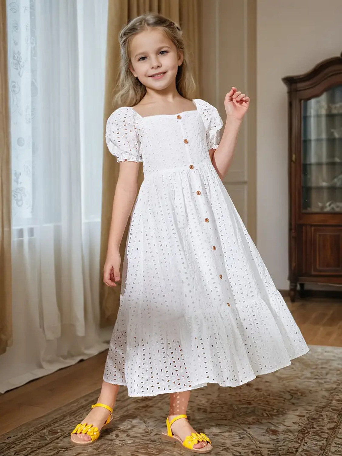 Image of Style Connect Indi Baby Girls Midi /Knee Length Party Dress