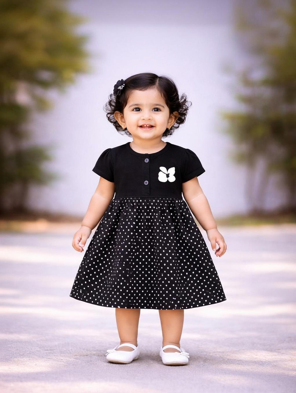 Image of babeezworld Baby Girls Midi /Knee Length Casual Dress