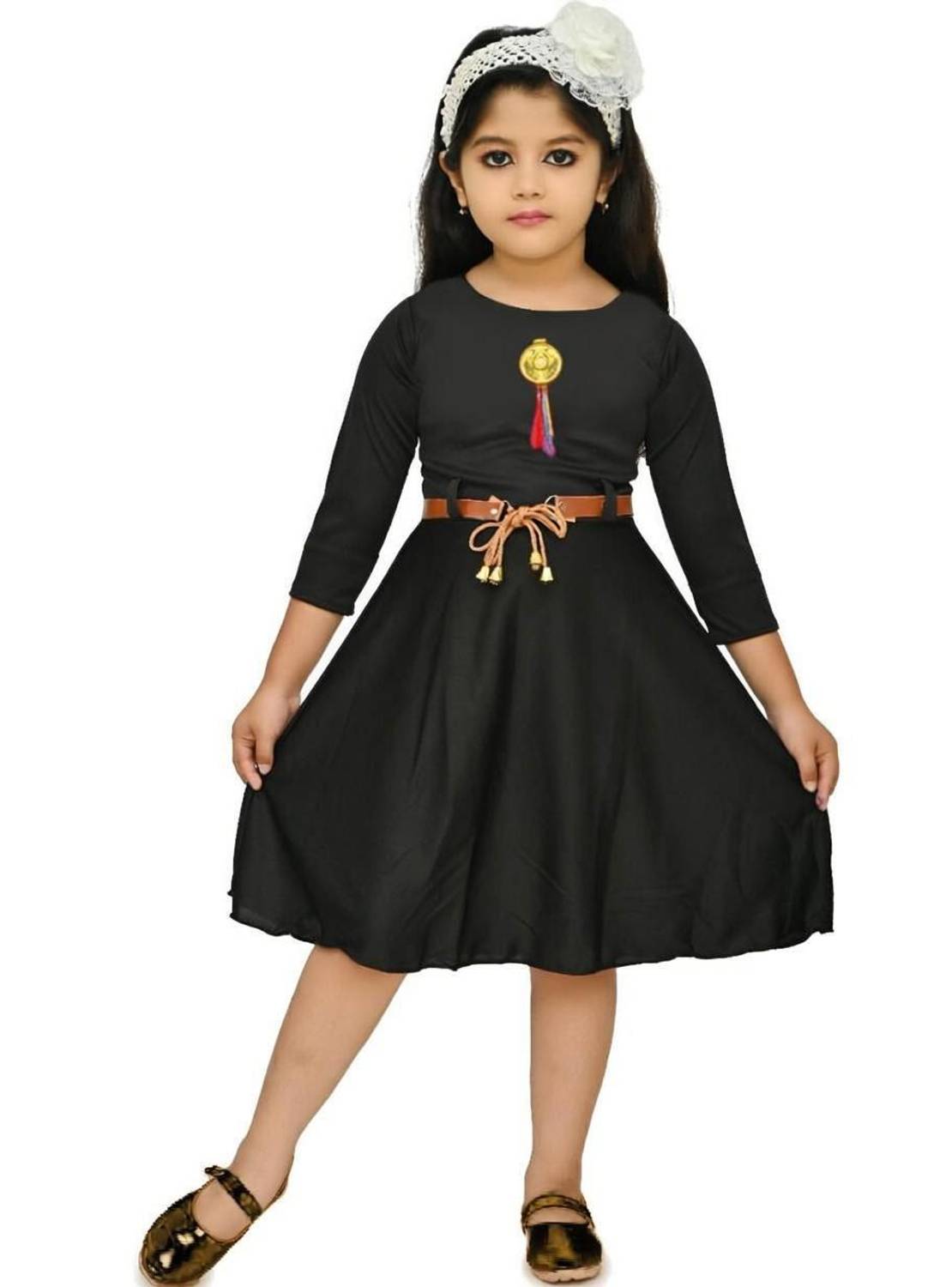 CHANDRIKA LIFESTYLE Girls Below Knee Festive/Wedding Dress