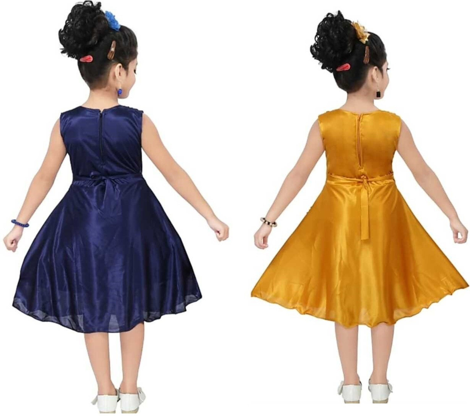 Image of Mullick the designer Indi Girls Midi /Knee Length Casual Dress