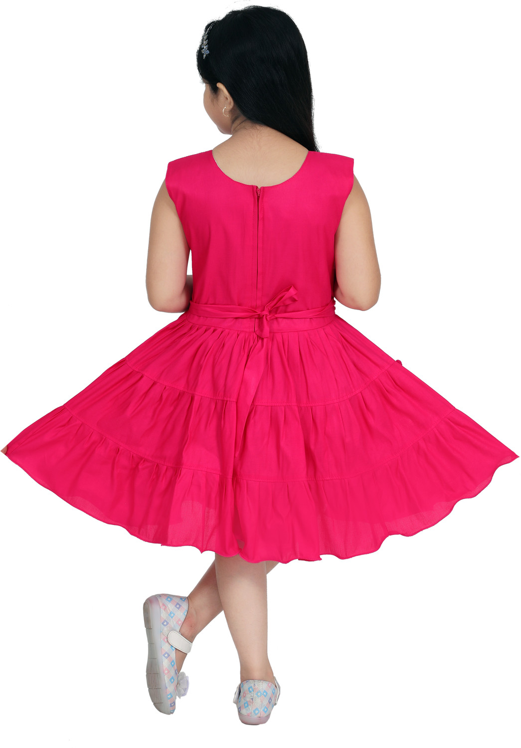 Image of HMS KOLKATA Girls Midi /Knee Length Casual Dress