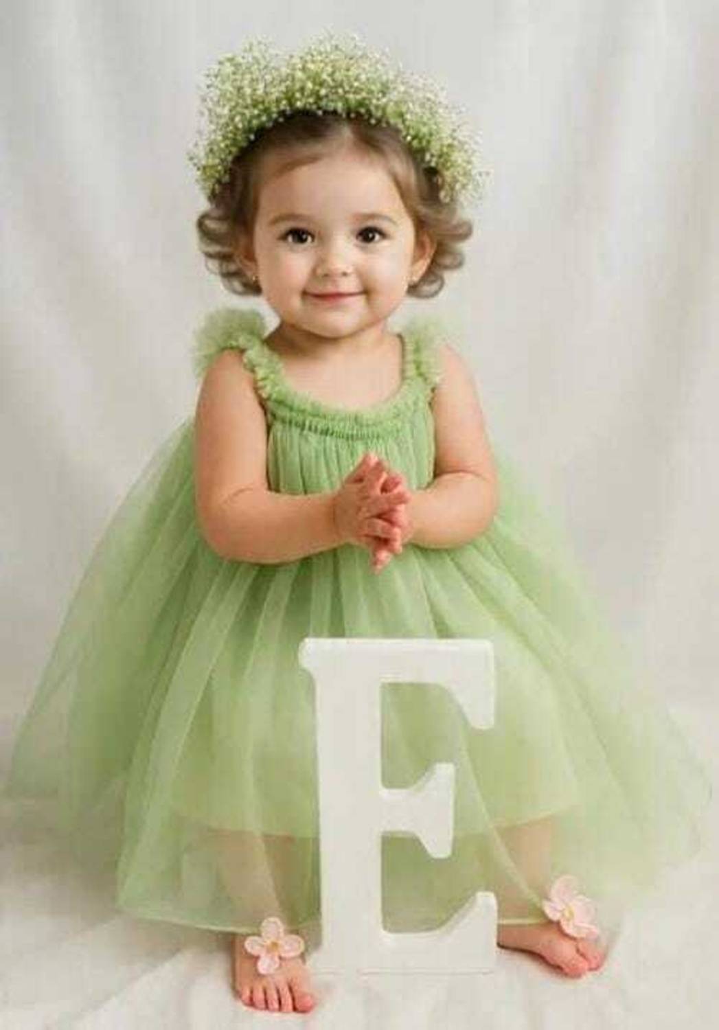 BM7STAR Girls Midi/Knee Length Festive/Wedding Dress