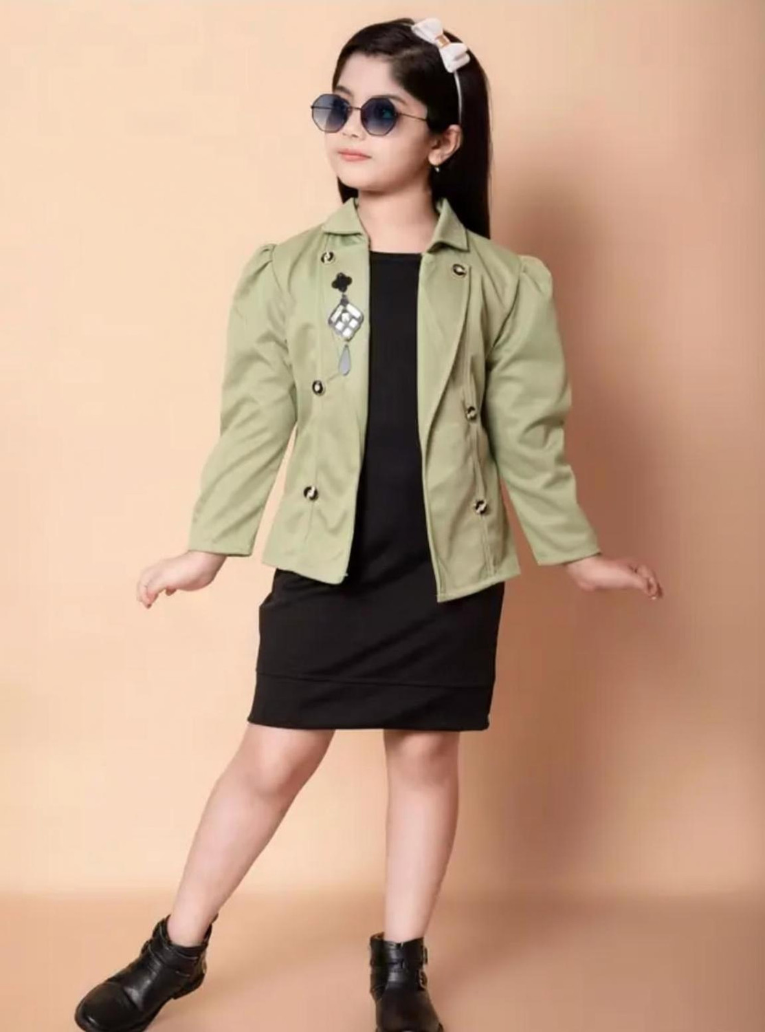 Image of AMSFASHION Girls Above Knee Casual Dress