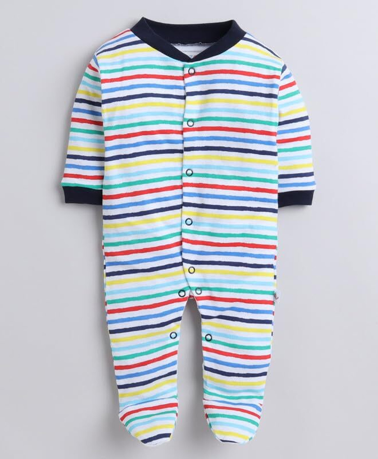 Image of MEGNAM Romper For Baby Boys & Baby Girls Printed Cotton Blend