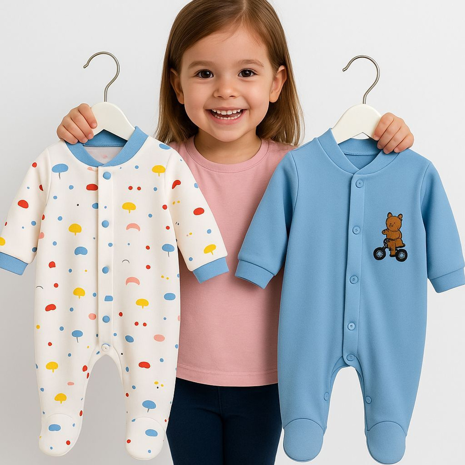 Image of kidiyo Romper For Baby Boys & Baby Girls Printed Cotton Blend