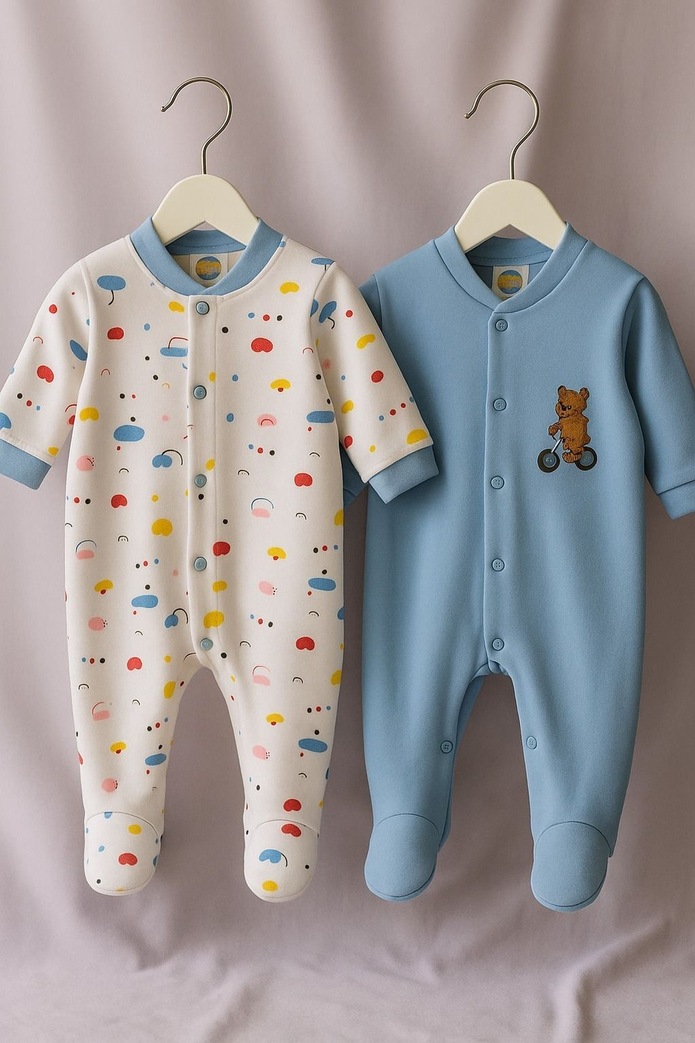 Image of kidiyo Romper For Baby Boys & Baby Girls Printed Cotton Blend