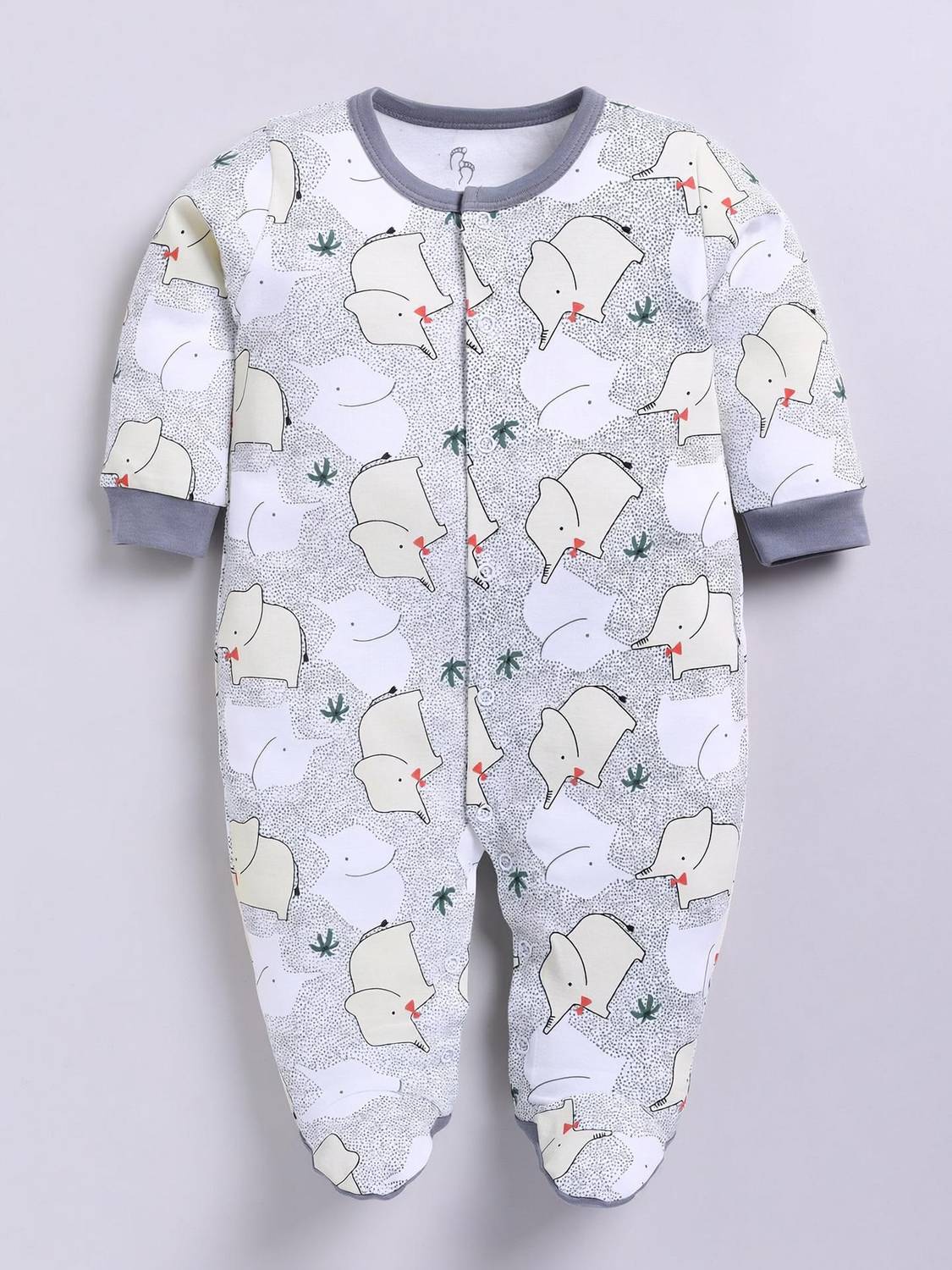 BabyGo Romper For Baby Boys & Baby Girls Casual Printed Pure Cotton