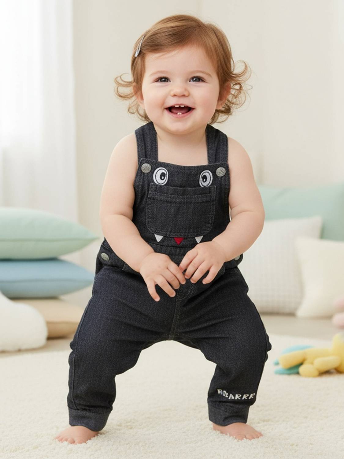 ADDYVERO Dungaree For Boys & Girls Party Printed Cotton Blend