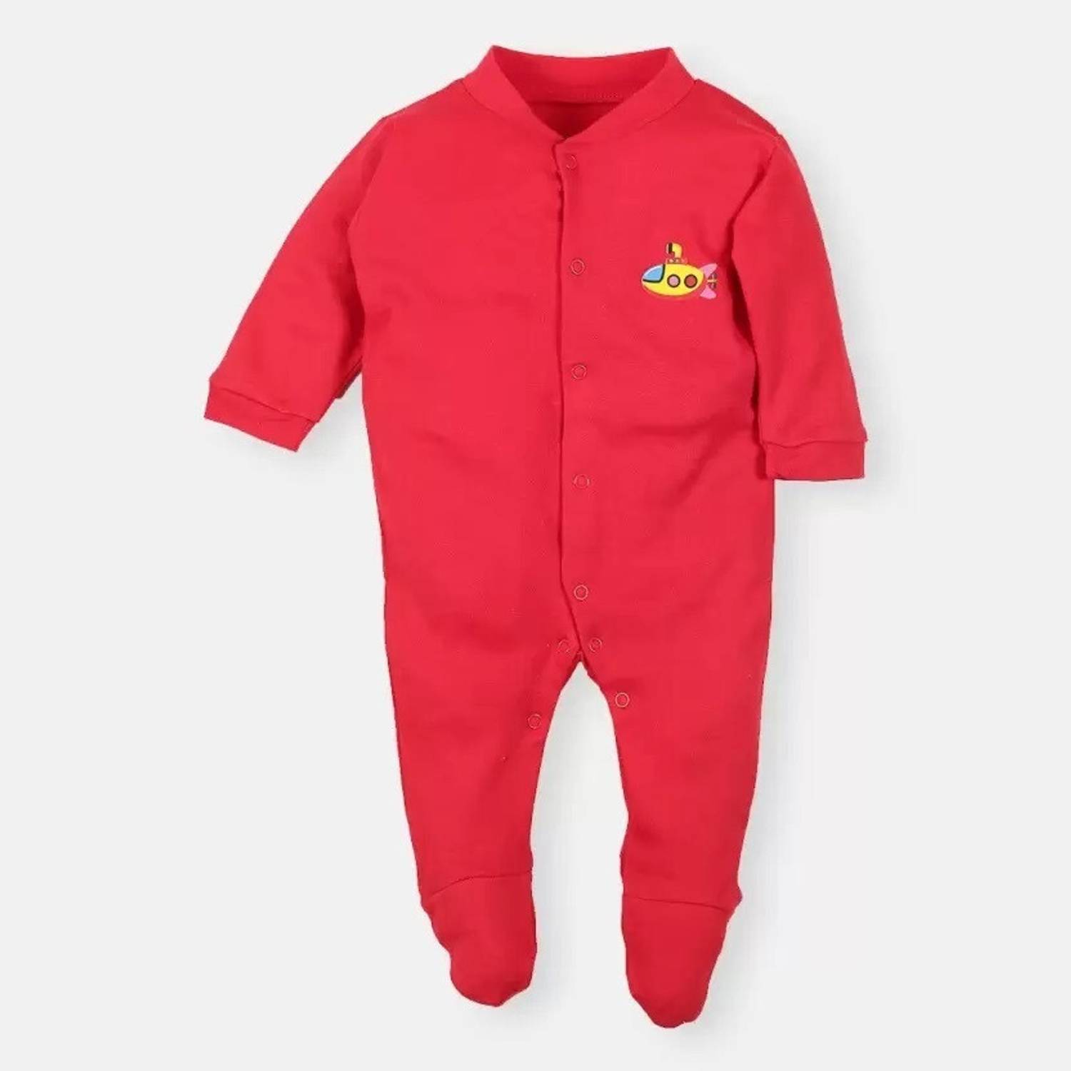 Appukids Romper For Baby Boys & Baby Girls Casual Printed Cotton Blend
