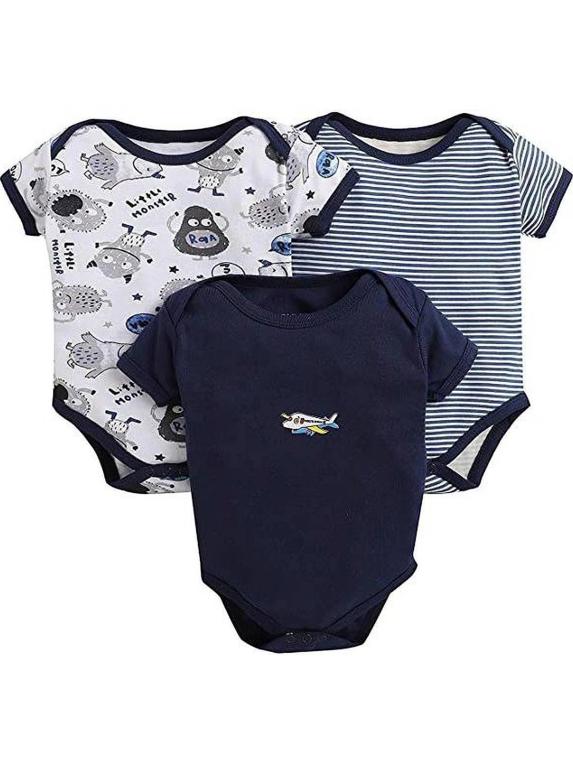 Appukids Romper For Baby Boys Casual Striped Pure Cotton