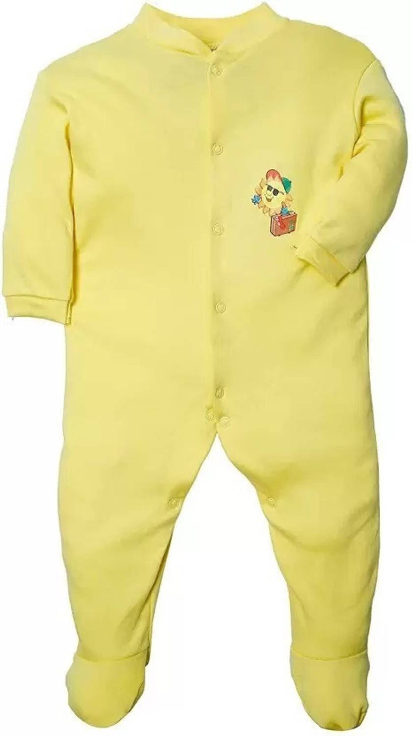 Appukids Romper For Baby Boys & Baby Girls Casual Printed Cotton Blend