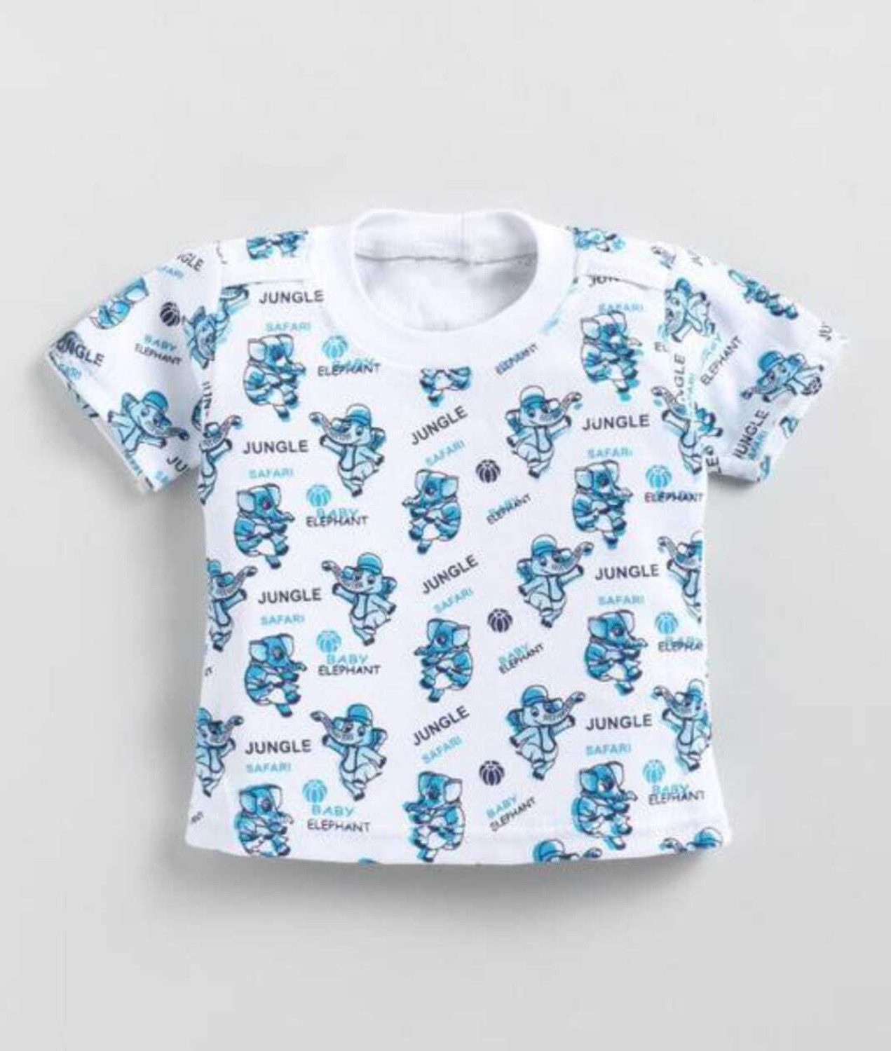 Image of Tintin Dungaree For Baby Boys & Baby Girls Animal Print, Printed Cotton Blend, Polyester