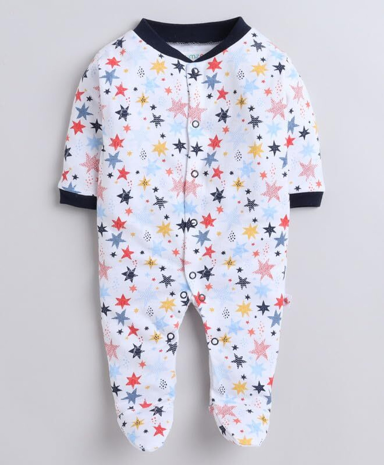 Image of MEGNAM Romper For Baby Boys & Baby Girls Printed Cotton Blend