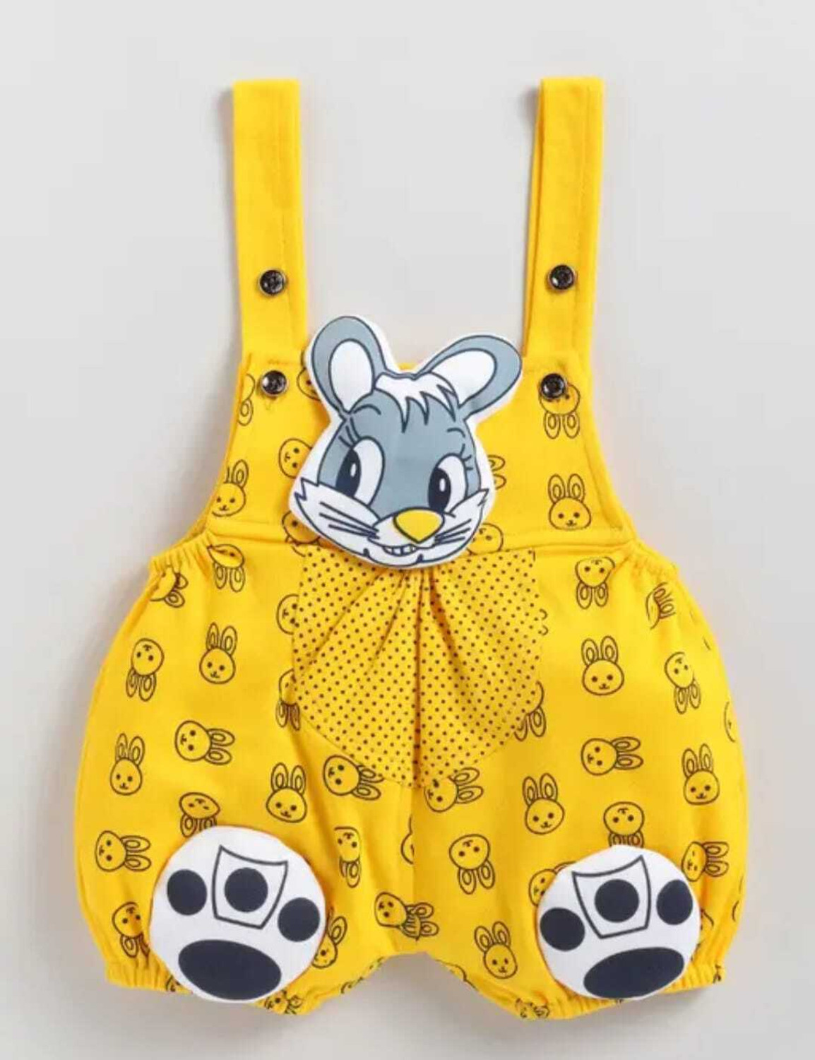 Image of Tintin Dungaree For Baby Boys & Baby Girls Printed, Applique Cotton Blend