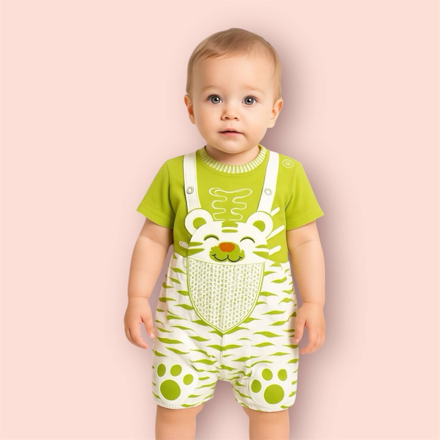 AFNAN MULTI BRAND Romper For Baby Boys & Baby Girls Casual Printed Cotton Blend