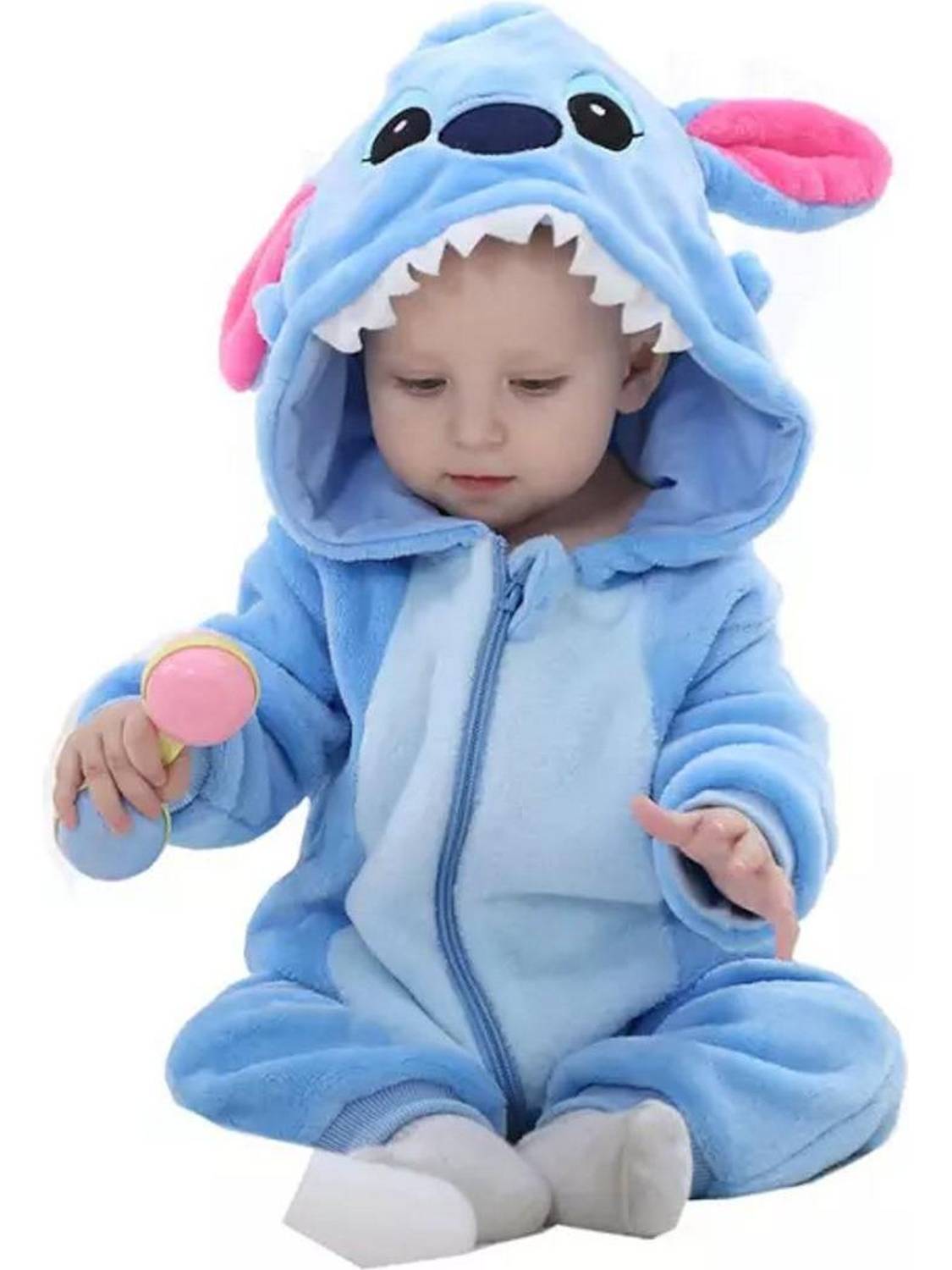 BRANDONN Romper For Baby Boys & Baby Girls Casual Printed Wool Blend