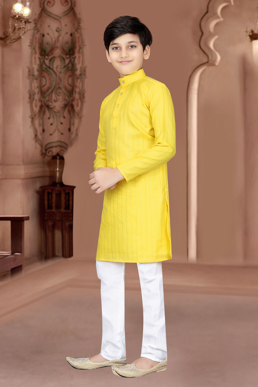 Image of Shivgarmets Boys Festive & Party Kurta and Pyjama Set