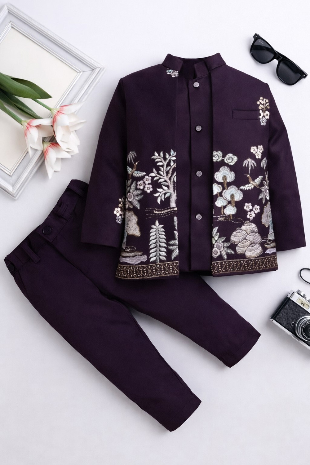 Image of NVH Boys Festive & Party, Wedding Blazer, Shirt and Trouser Set