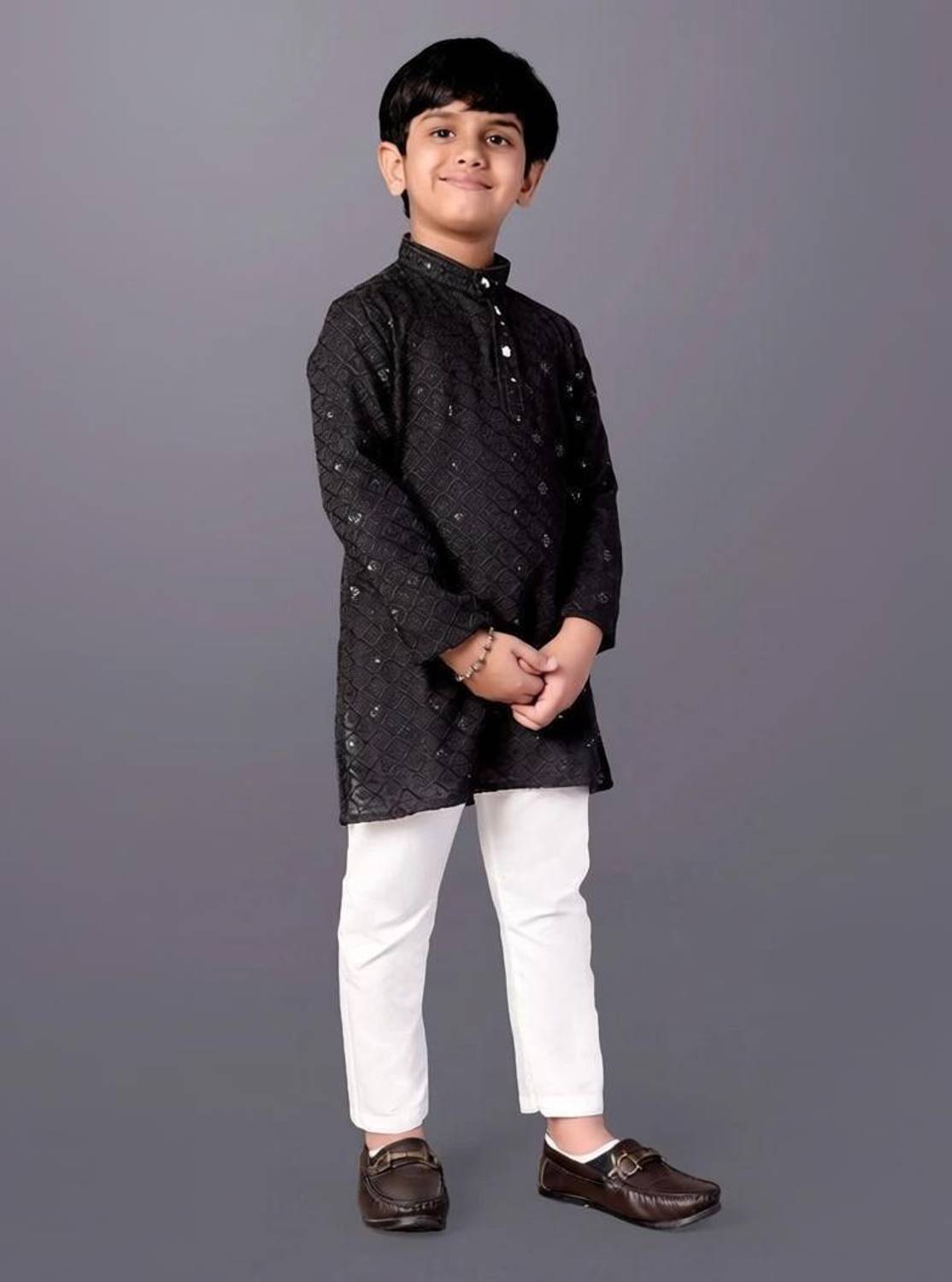 BISHWAAS Boys Festive & Party Kurta and Pyjama Set