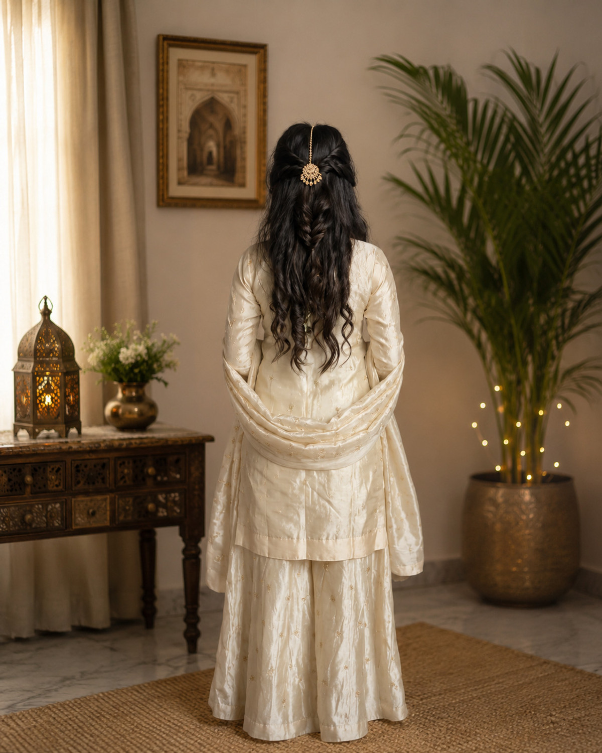 Image of Vymora Girls Casual, Festive & Party, Wedding Kurta and Skirt Set