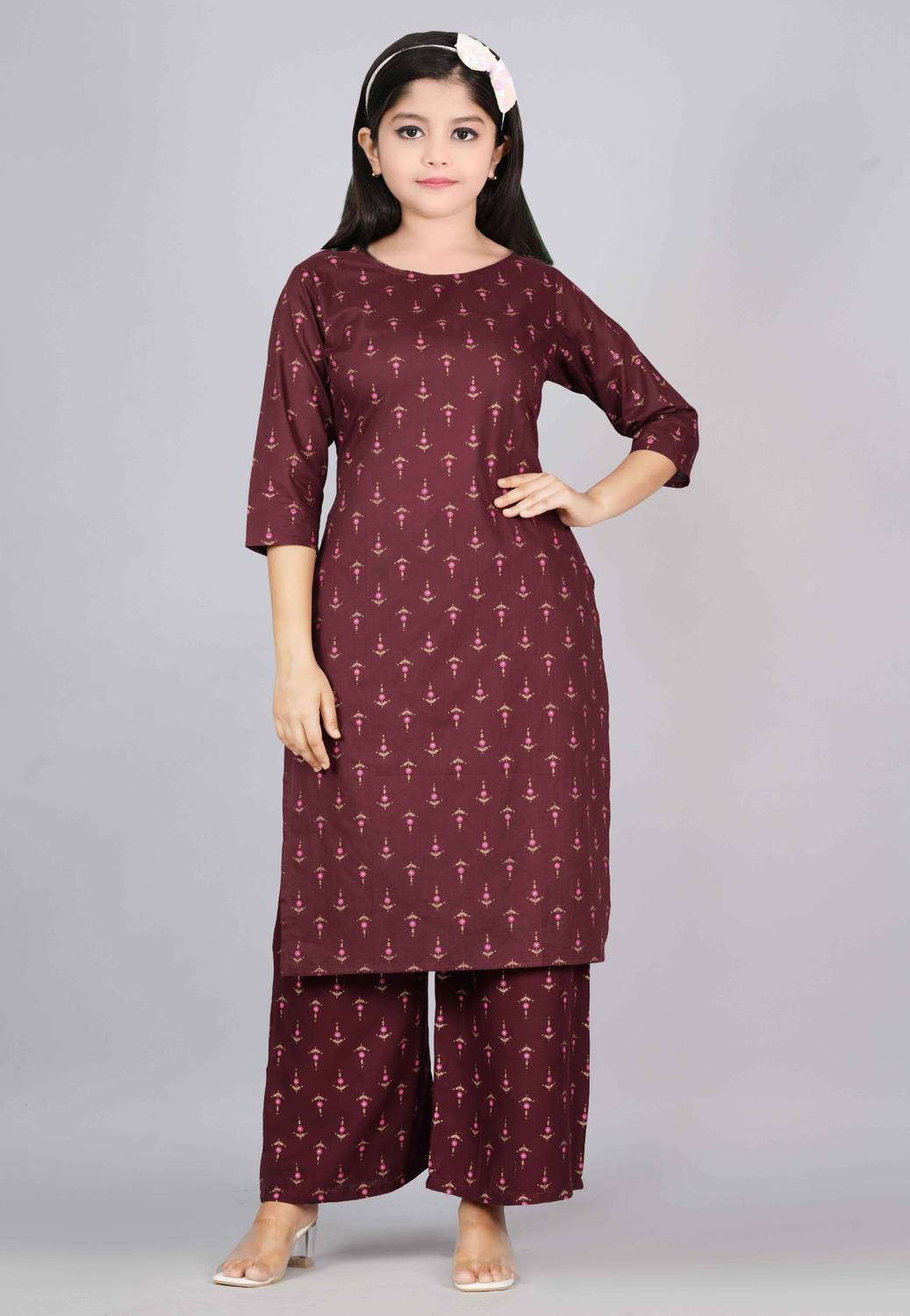 Bholukart Girls Festive & Party Kurta and Pyjama Set