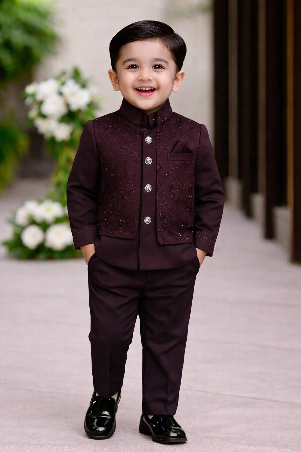 Aairacollection Boys Festive & Party, Wedding Blazer and Pant Set