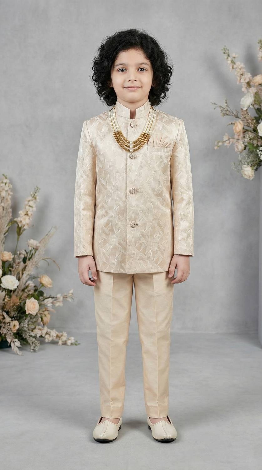 AHHAAAA Boys Festive & Party Sherwani and Churidar Set