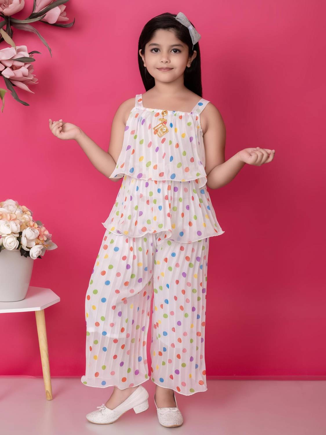 AFTAB DRESSES Girls Casual, Formal, Festive & Party Kurta and Palazzo Set