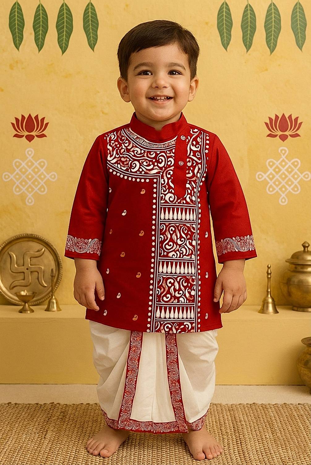AHLAN APPARELS Boys Festive & Party Kurta and Dhoti Pant Set