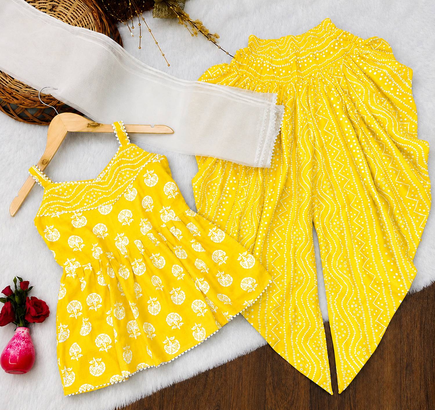 BBA Fashion Girls Festive & Party Dhoti & Kurta Set