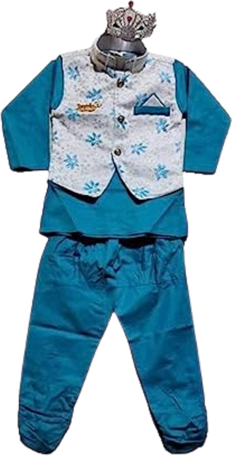 avnish Baby Boys Festive & Party, Wedding Kurta & Waistcoat Set