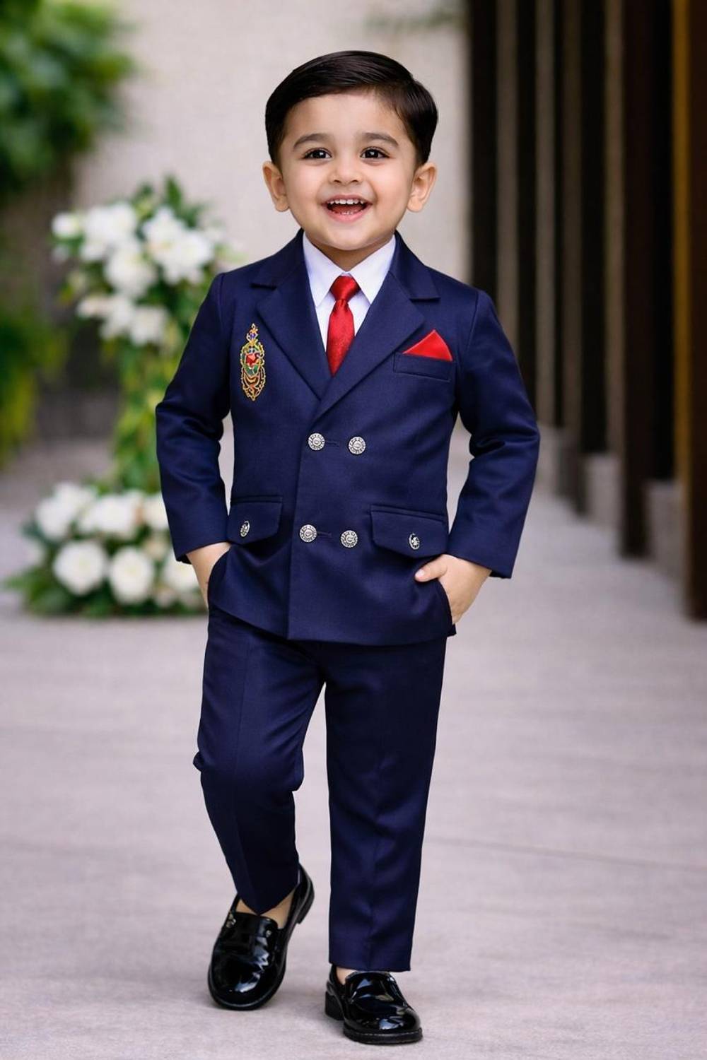 Adinath Collection Boys Festive & Party, Wedding, Formal Blazer and Pant Set