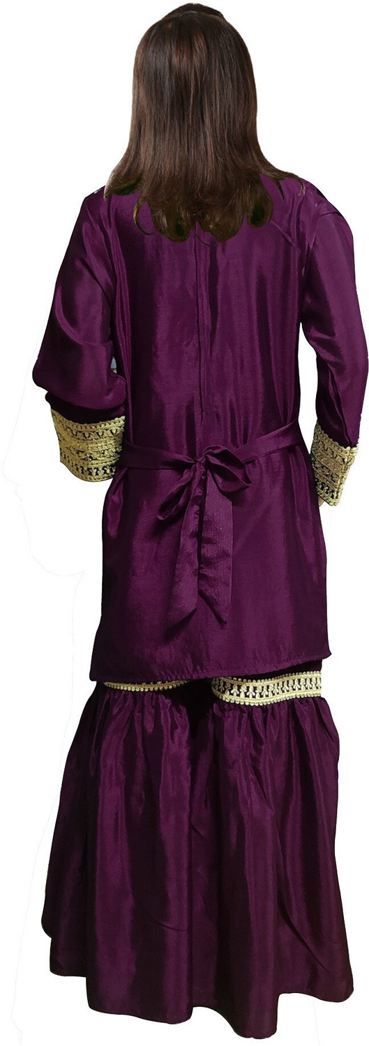 Image of Wommaniya Impex Girls Wedding, Festive & Party Kurta and Palazzo Set
